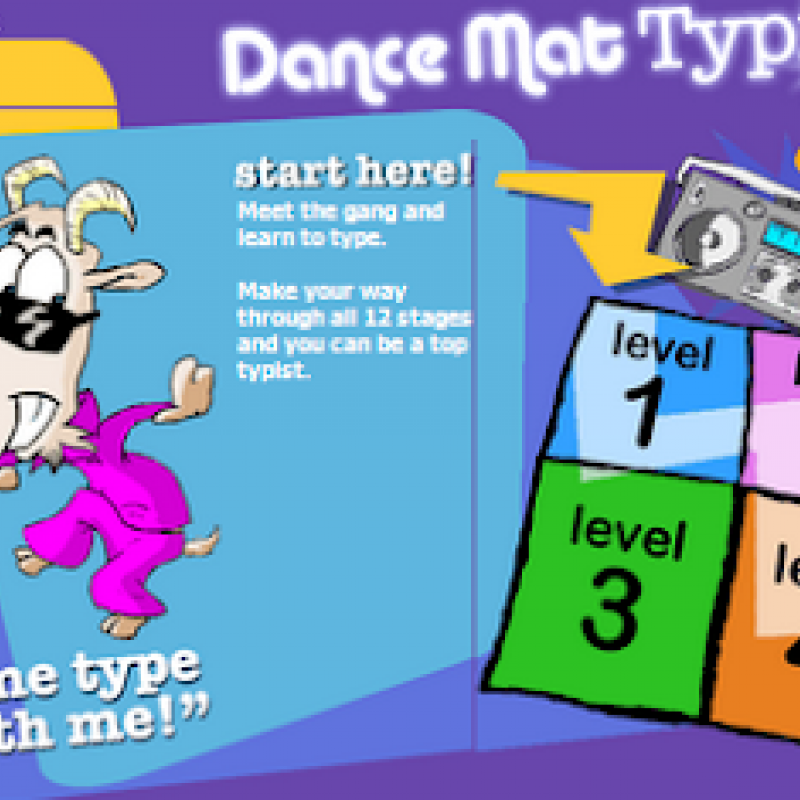 Dance Mat Typing graphic