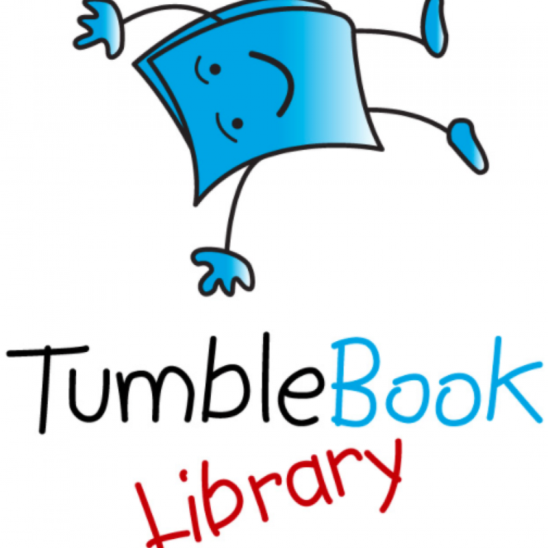TumbleBook Library icon with book