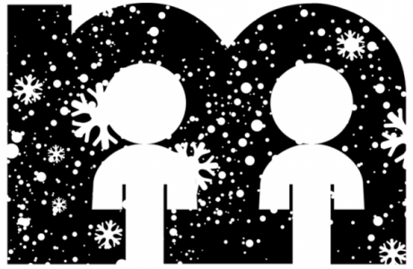 Millard Public School logo with children and snow