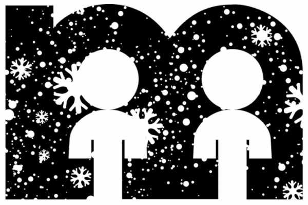 Millard Public School logo with children and snow