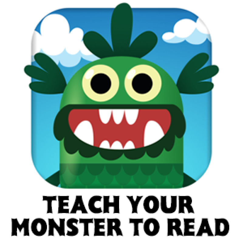 Teach Your Monster To Read icon with monster graphic