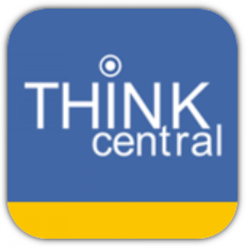Think Central blue and yellow icon