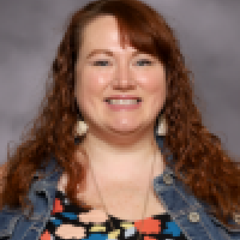 Vicki Pribil phot in multi-colored shirt and jean jacket